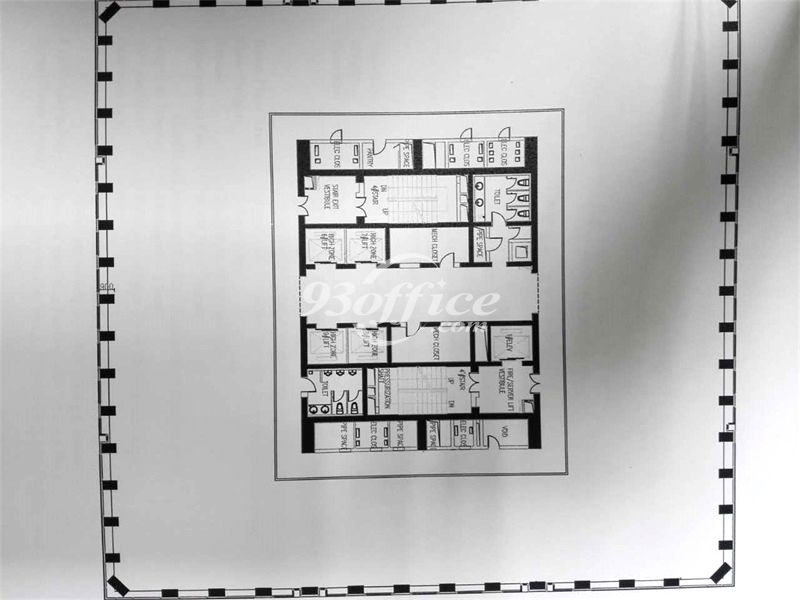 中欣大厦办公楼租金-写字楼平面图 