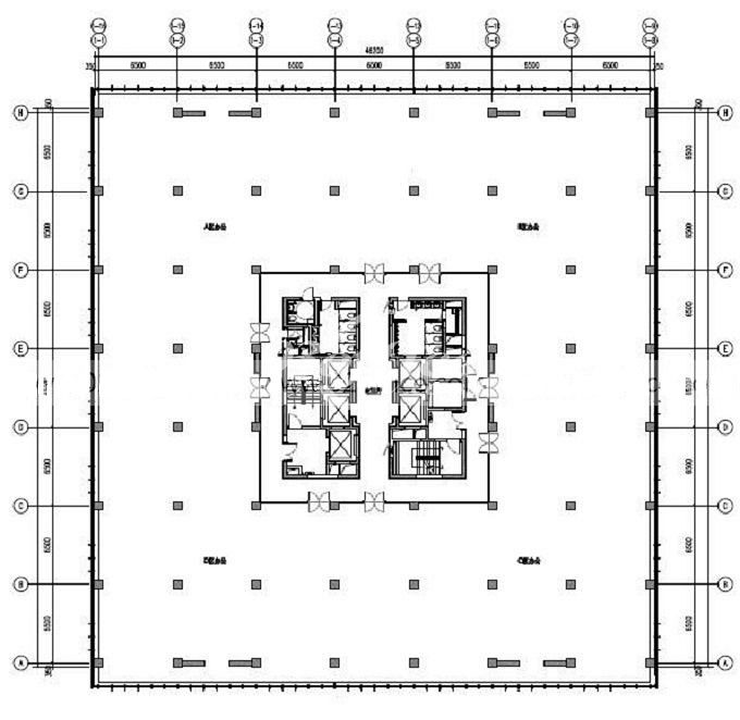 虹桥东方国信商务广场办公楼租金-写字楼平面图