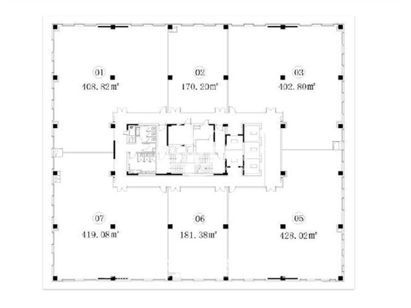 光启文化广场办公楼租金-写字楼平面图