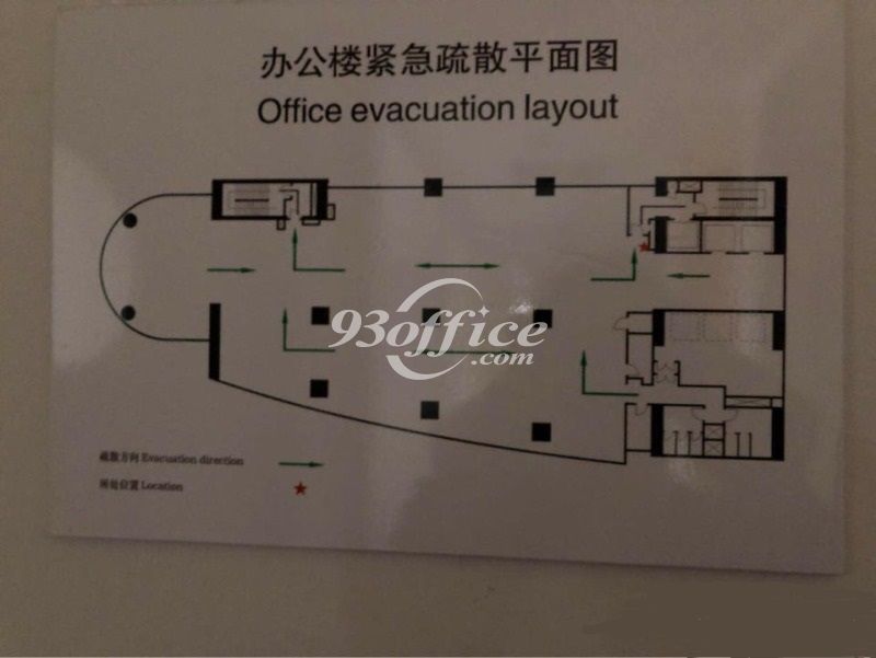 太平洋企业中心办公楼租金-写字楼平面图