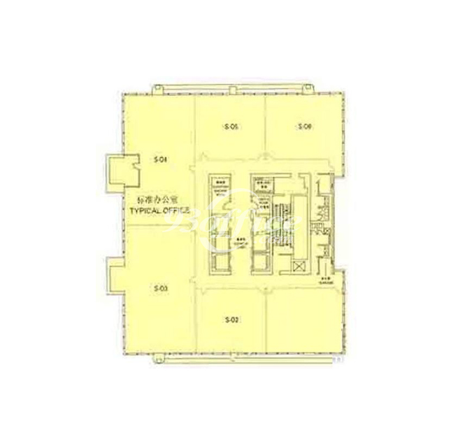 上海证券大厦办公楼租金-写字楼平面图