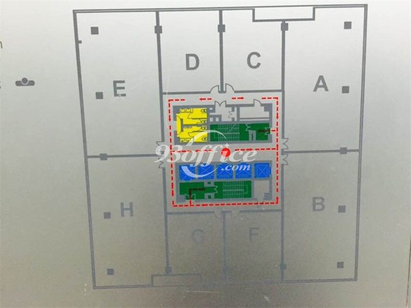 东方希望大厦办公楼租金-写字楼平面图
