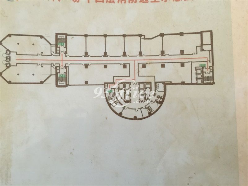 金钟广场办公楼租金-写字楼平面图