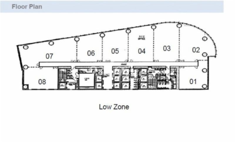 新茂大厦办公楼租金-写字楼平面图