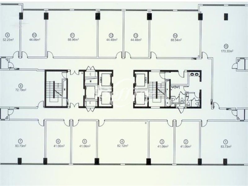 宝华国际广场办公楼租金-写字楼平面图 