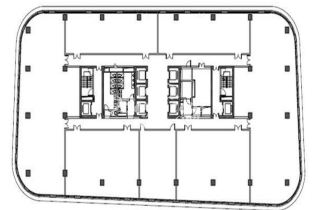 华鑫中心办公楼租金-写字楼平面图