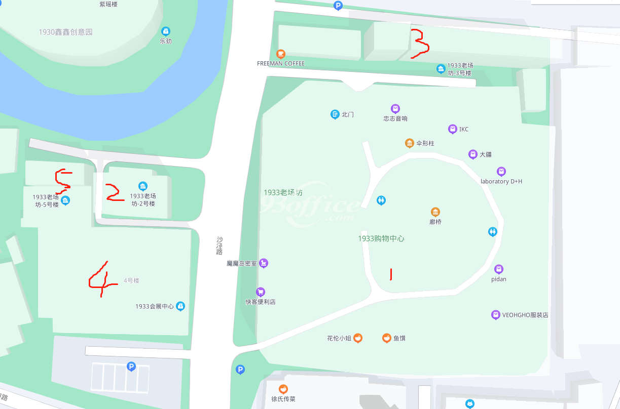 北外滩1933老场坊创意园区出租-平面图