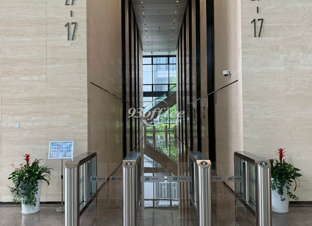 上海华电大厦办公楼出租-写字楼大堂电梯