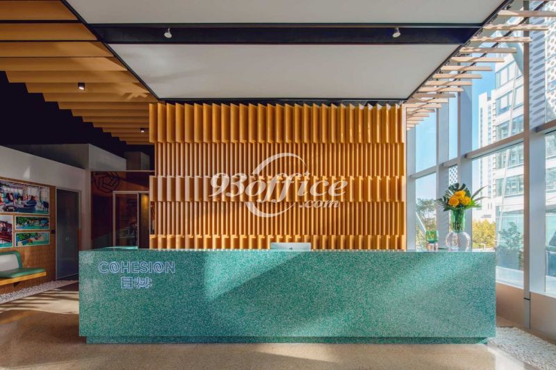 后滩环球都会共享办公出租-前台